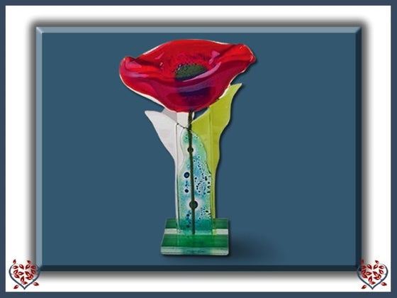 FLOWER (RED) | Nobile Glass