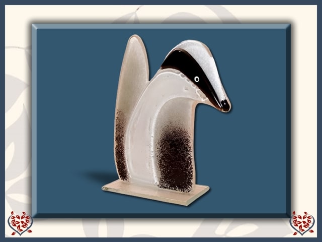 BADGER ~ LARGE (BLACK) | Nobile Glass Animal