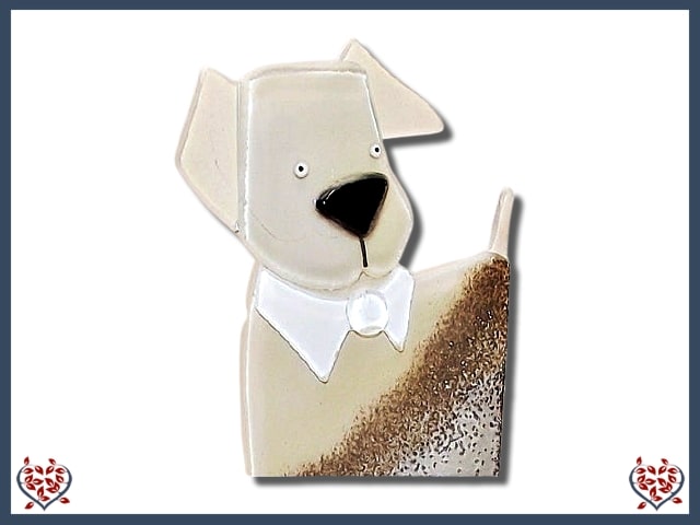 DOG ~ LARGE (GREY) | Nobile Glass Animal