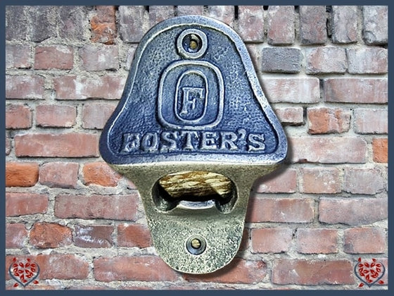 IRON PLAQUE ~ FOSTER'S | Wall Decor