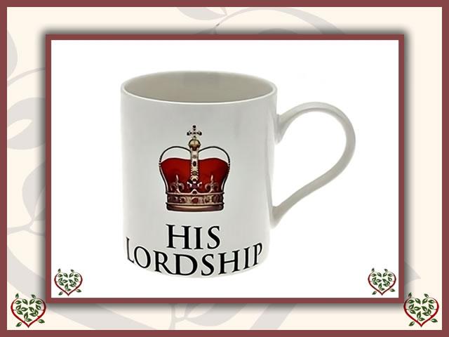 HIS LORDSHIP FINE CHINA MUG | Mugs - Paul Martyn Interiors