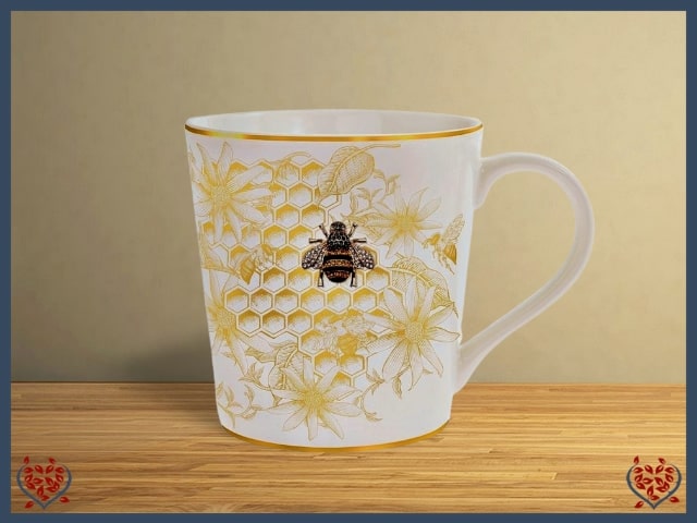 GOLD BEE HIVE MUG | Mugs