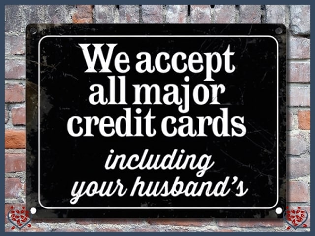 WE ACCEPT ALL MAJOR CREDIT CARDS ~ METAL SIGN | Wall Decor