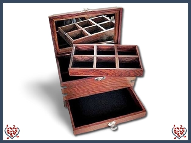 JEWELLERY BOX WITH DRAWER & MIRROR | Jewellery Boxes