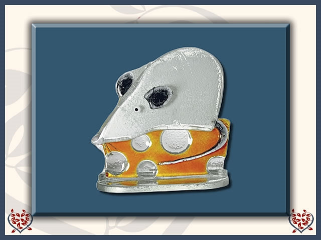 MOUSE ~ SMALL (WHITE) | Nobile Glass Animal