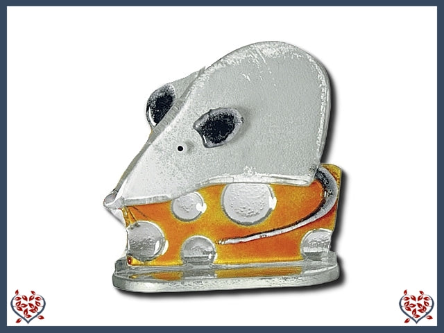 MOUSE ~ SMALL (WHITE) | Nobile Glass Animal