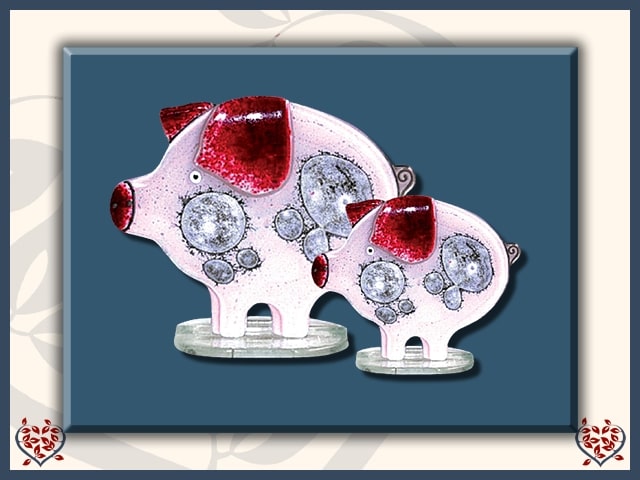 PIG ~ LARGE (PINK) | Nobile Glass Animal