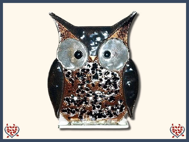OWL ~ LARGE (BROWN) | NOBILE GLASS ANIMAL
