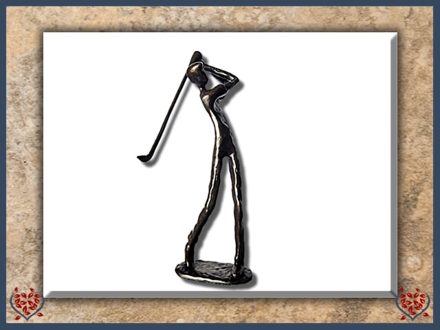 GOLFER ~ METAL FIGURINE | Figurine