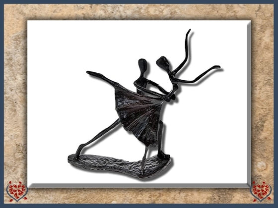 DANCERS BALLET COUPLE ~ METAL FIGURINE | Figurine