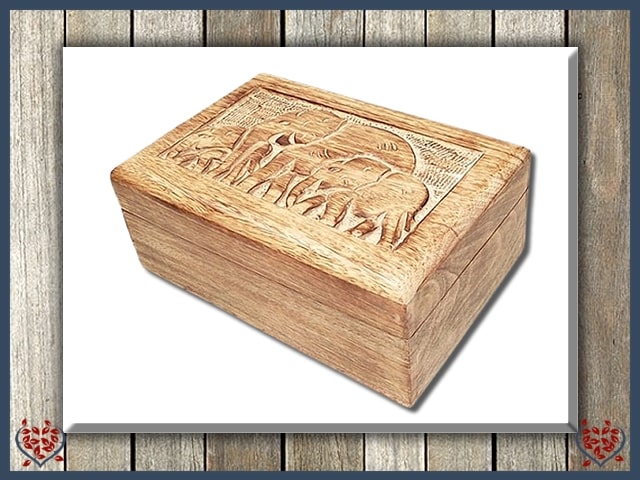 WOODEN ELEPHANT BOX | Wooden Boxes & Bowls